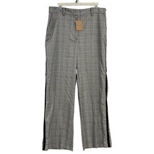 Boden Westbourne Wide Leg Black White Check Trousers‎ U.S. Size 12